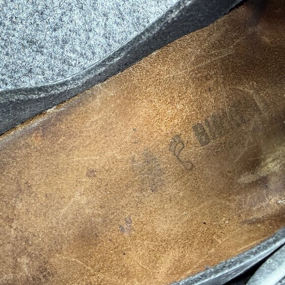 Birkenstock London Clogs Mens Size 11 Black Oiled Leather Slip On Buckle Sandals main image 8